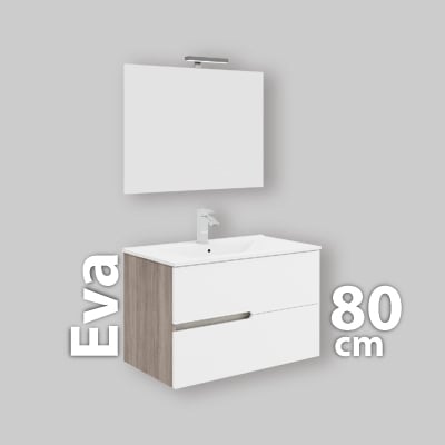 COMPOSIZIONE MOBILE DA BAGNO EVA 80