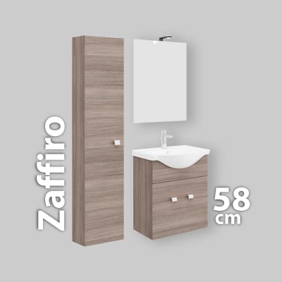 MOBILE DA BAGNO ZAFFIRO ROVERE FUMO