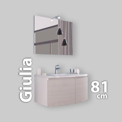COMPOSIZIONE MOBILE DA BAGNO GIULIA 02 SOSPESA