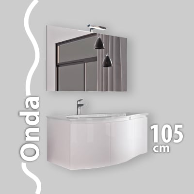 COMPOSIZIONE MOBILE DA BAGNO ONDA