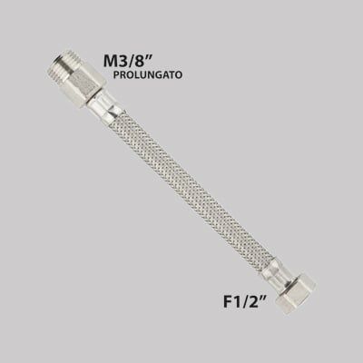 FLESSIBILE M 3/8" X F 1/2" PROLUNGATO