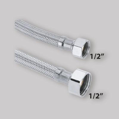 FLESSIBILE ACCIAIO INOX 1/2" F X 1/2" F