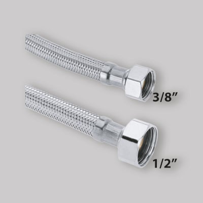 FLESSIBILE ACCIAIO INOX 1/2" F X 3/8" F