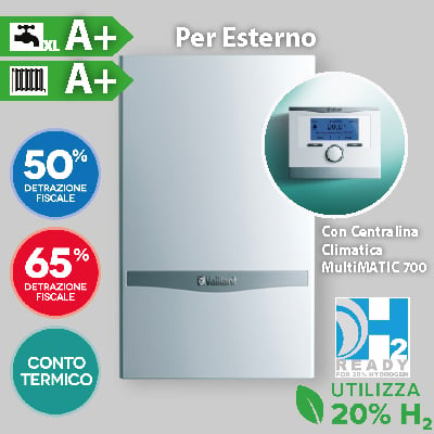 CALDAIA A CONDENSAZIONE PER ESTERNO "ecoBALKON PLUS VMW" CON CENTRALINA "multiMATIC 700"